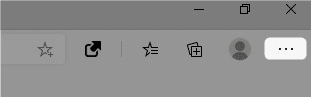 Edgeブラウザの右上