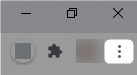 chromeの右上