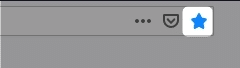 アドレスバーの横の星マーク
