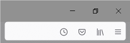 Firefoxのツールバー