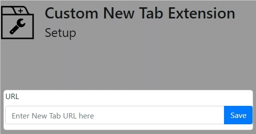 「Custom New Tab」の設定