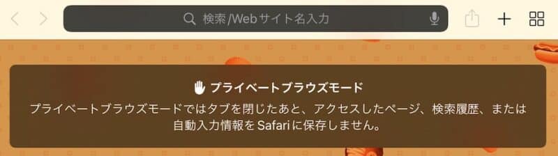 【iPad】Safariをプライベートモードにする方法を紹介します。