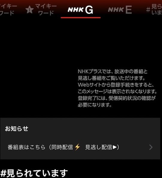 【iPad】NHKプラスを全画面表示にして見る方法を紹介します。