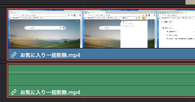 動画と音声が一体になっている